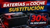 Descuento 30% en baterías de coche 