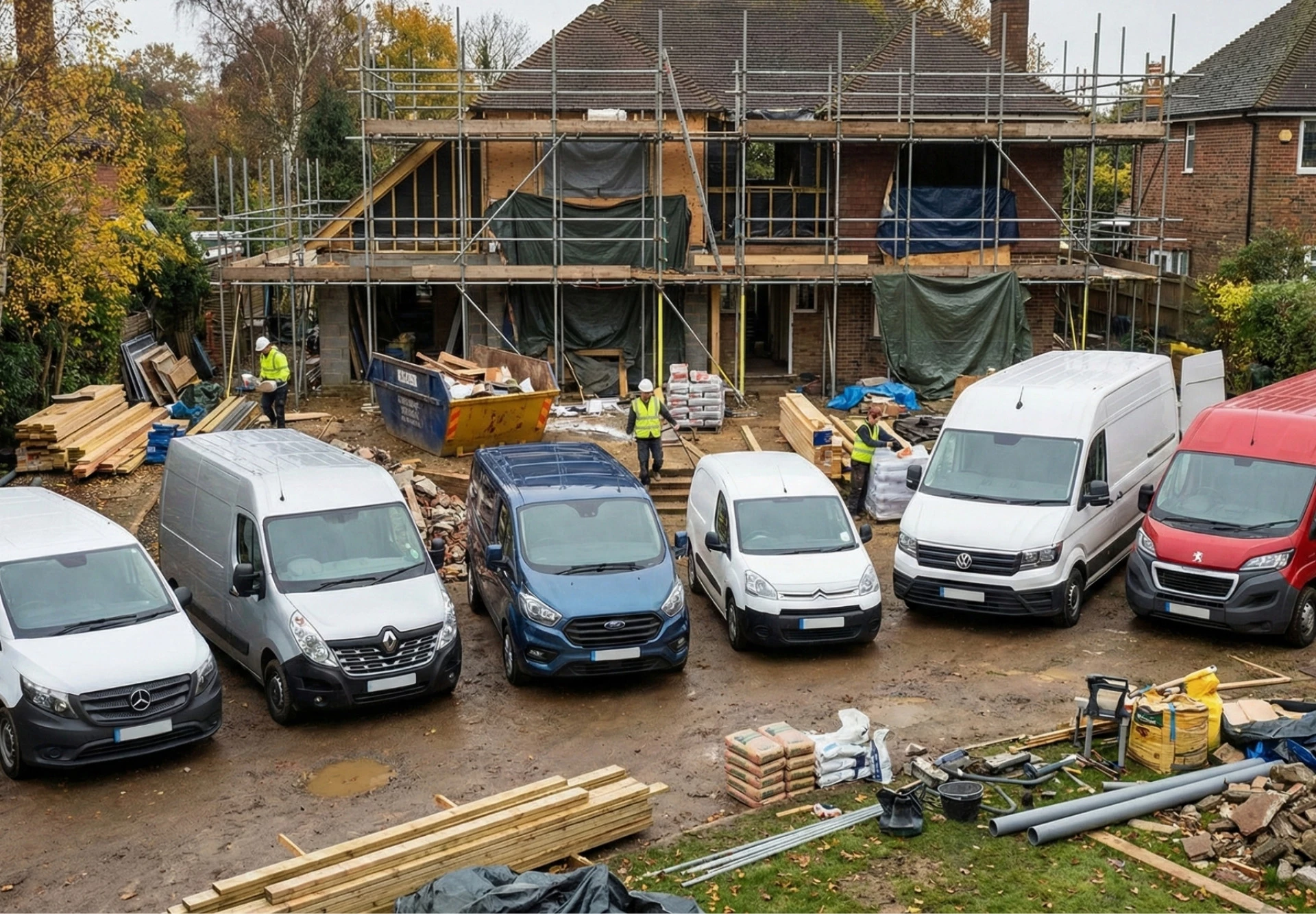 Furgonetas para empresas de reformas: qué modelos elegir