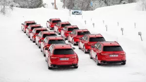 Audi en la nieve: ¡todos firmes!