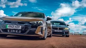 Audi RS e-tron GT vs BMW M5 CS: chispas al volante