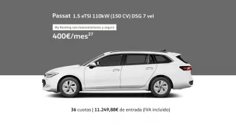 Passat eTSI 110kW (150 CV) DSG 7 vel - My Renting