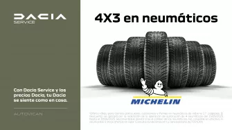 4x3 en neumáticos Michelin para tu Dacia