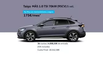 Taigo Más 1.0 TSI 70kW (95CV) 5 vel.