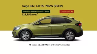 Taigo Life 1.0 TSI 70kW (95CV) - My Renting