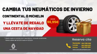 Cambia tus neumáticos de invierno Continental o Michelin y te regalamos una cesta