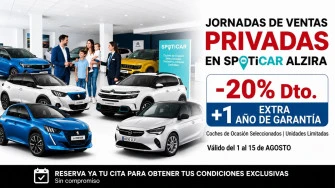Jornada de Ventas Privadas en Spoticar Alzira: Hasta -20% Dto. y 1 Año Extra de Garantía