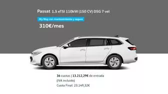 Passat 1.5 eTSI 110kW (150 CV) DSG 7 vel - My Way