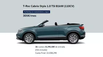 T-Roc Cabrio Style 1.0 TSI 81kW (110CV) - My Way