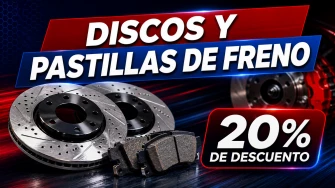 20% de descuento en discos y pastillas de freno