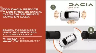 Dacia - 15% de descuento en sensores y alarmas