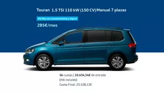 Touran Life 1.5 TSI 110 kW (150 CV) Manual 7 plazas - My Way