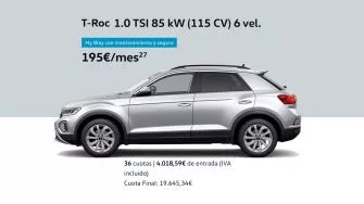 T-Roc 1.0 TSI 85 kW (115 CV) 6 vel.