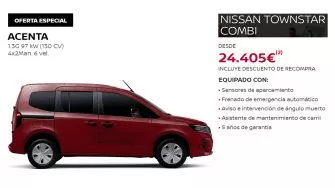 Nissan Townstar Combi (Con descuento de recompra)