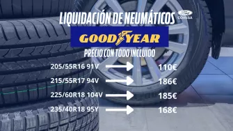 Liquidación neumáticos GOODYEAR