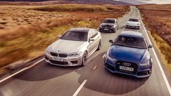 BMW M5, Mercedes E63 S, Porsche Panamera Turbo y Audi RS6… disimula