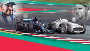 ﻿﻿﻿Juan Manuel Fangio vs Lewis Hamilton, sentimiento Mercedes