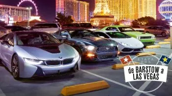 BMW i8 y Lamborghini Huracán contra SRT Hellcat y Mustang GT, etapa 2, de Barston a Las Vegas