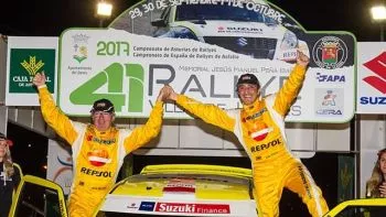 Joan Vinyes y Jordi Mercader, sublime actuación en el Rallye de Llanes