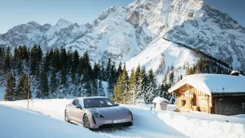 Excursiones invernales. Prueba Porsche Taycan Sport Turismo