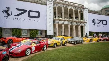 Ferrari llevó a Goodwood los mejores modelos de su historia para celebrar su 70 aniversario