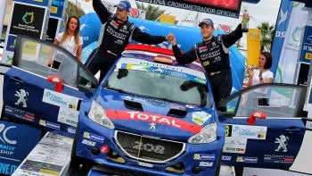 Pepe López y Borja Rozada hacen su mejor actuación en el Rally Islas Canarias