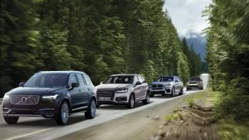 Range Rover Discovery, BMW X5, Audi Q7 y Volvo XC90, alterando el orden establecido