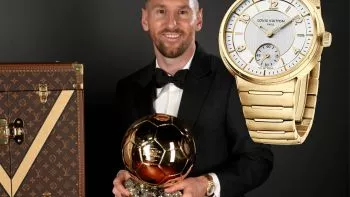 Este fue el reloj que Leo Messi lució al recoger su nuevo Balón de Oro