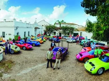 Concentración Lamborghini Miura en España: ¡Peligro toros bravos!