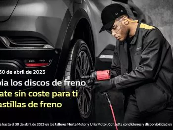 Pastillas de freno gratuitas con el cambio de discos de freno