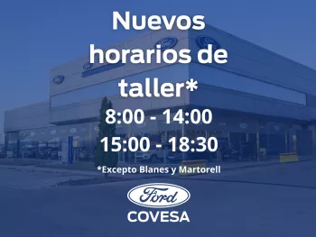 Nuevos horarios en nuestros talleres COVESA