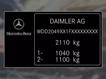 Número de bastidor Mercedes-Benz. ¿Qué significa?