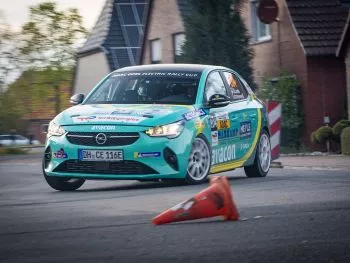 Opel Corsa Rally Electric celebra su debut en Suiza