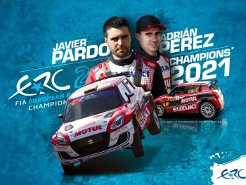 Javier Pardo, campeón de europa de Rallyes Fia ERC2 con Suzuki Ibérica