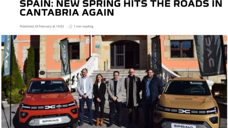Dacia Internacional pone el foco en Piélagos: La iniciativa de Dacia Vidal de la Peña, un referente en car sharing