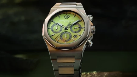 Introducing a new timeless masterpiece: The new Laureato Chronograph Aston Martin Edition