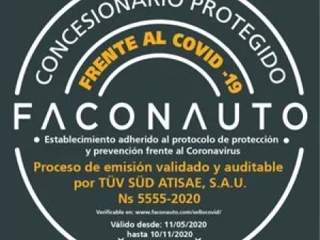 Mosancar consigue el Sello de concesionarios protegidos frente al Covid19