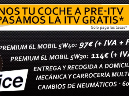 Tráenos tu coche a Pre-ITV y te pasamos la ITV gratis