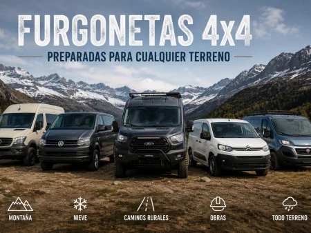 Furgonetas 4x4 de segunda mano en España: guía completa para elegir la mejor