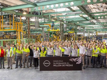 La planta de Nissan en Ávila supera el millón de piezas