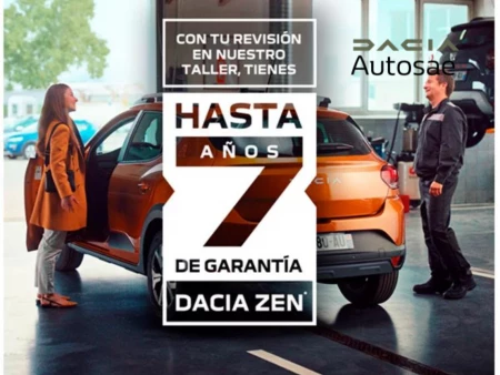 DACIA, AHORA CON HASTA 7 AÑOS DE GARANTÍA