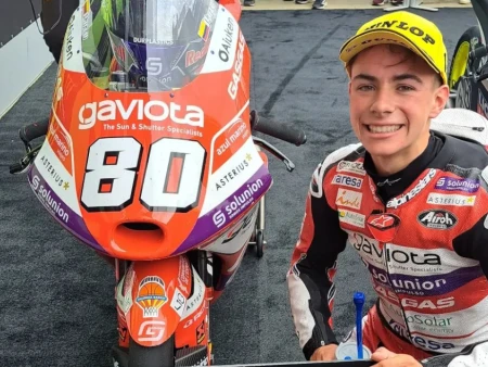 David Alonso Campeon del BritishGP en Moto3