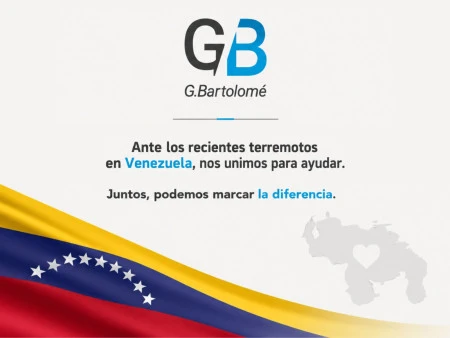 Grupo Bartolomé seguimos apoyando a los afectados por el terremoto de Venezuela
