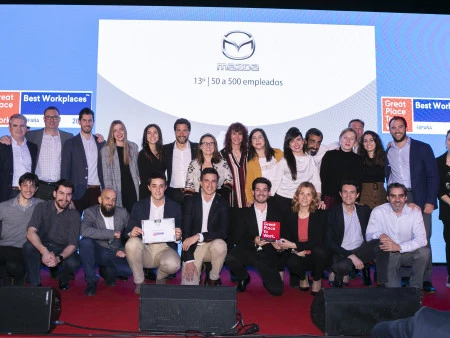 Mazda Automóviles España, premiada como mejor empresa de automoción para trabajar