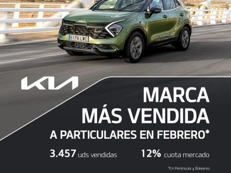 Kia Iberia lidera el canal privado en Península y Baleares en el mes de febrero