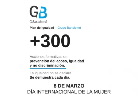 Igualdad real en Grupo Bartolomé: con hechos, no solo palabras