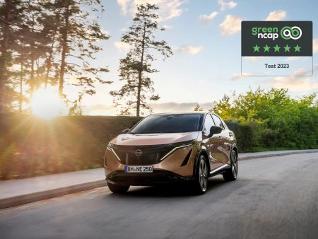 El Nissan Ariya logra la calificación de 5 estrellas Green NCAP
