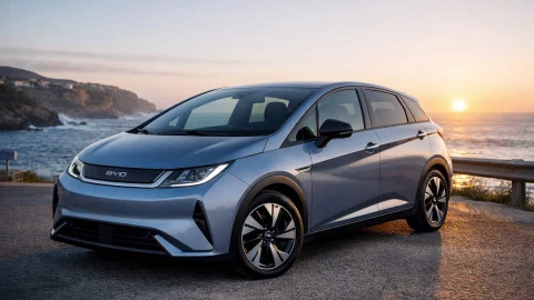 BYD Dolphin coche eléctrico compacto en España con diseño moderno y eficiente
