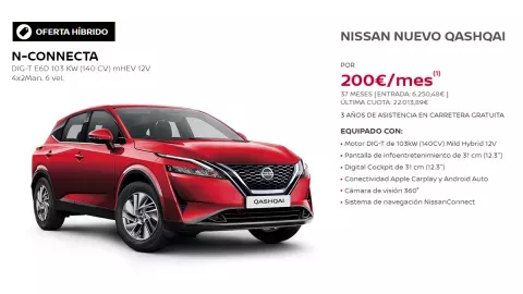 Nissan Qashqai, Configurador de coches nuevos