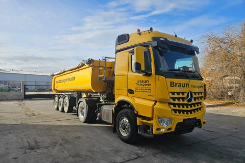 Mercedes-Benz Arocs 1853 HAD LS + BAÑERA SCHMITZ SKI 24 SL 7.2 AMARILLO