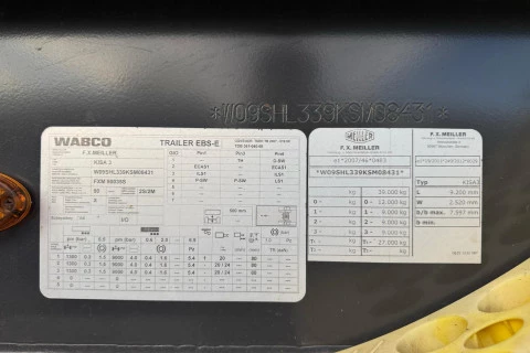 Mercedes-Benz Arocs 1953 HAD + BAÑERA MEILLER KIPPER 3 ejes KISA 3 MPH44/N PLATA